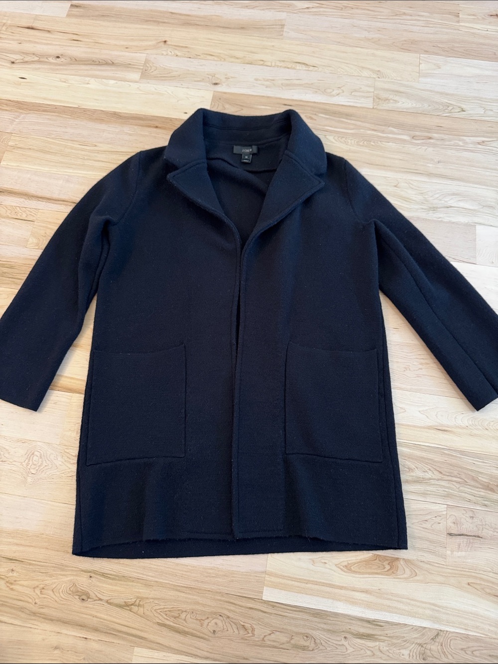 J.  Crew-black open-front knit cardigan blazer-Classic-XS